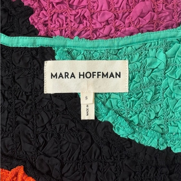 Mara Hoffman Midi Popcorn Ramona Colorblock Dress - Picture 6 of 7